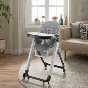 Siège <span class=keywords><strong>rehausseur</strong></span> pour bébé multifonctionnel, moderne, pliable, portable, en plastique, sécuritaire, chaises hautes pour enfants pour la cuisine, le salon, la salle de bain - Product Image 2