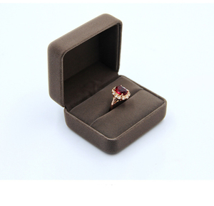 Customize Logo Wire Drawing Brown <b>Small</b> Travel Acetate Trinket <b>With</b> <b>Lid</b> for Jewelry Box Packaging Luxury Necklace Ring <b>Boxes</b> - Product Image 5