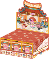 Porte-clés en métal émaillé doux avec des dieux chinois de dessins animés en gros, boîte aveugle pour cadeaux, porte-clés porte-bonheur