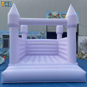 Maison de saut gonflable pour enfants, Mini château gonflable, intérieur, tout blanc, en stock - Product Image 5
