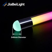 Tube lumineux LED 3D DMX suspendu pour scène, tube acrylique LED RGB pleine couleur, décoration de boîte de nuit, lumière de scène à pixels