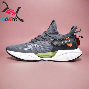 Weshine Chaussures de sport pour hommes, tendance, décontractées, à lacets, en tricot, pour adultes, vente en gros personnalisée - Product Image 2