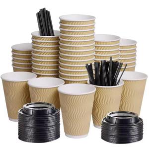Gobelets en papier de conception personnalisée de 4oz 8oz 12oz 16oz 20oz 24oz Tasses à café jetables en papier imprimé à <span class=keywords><strong>double</strong></span> paroi - Product Image 5