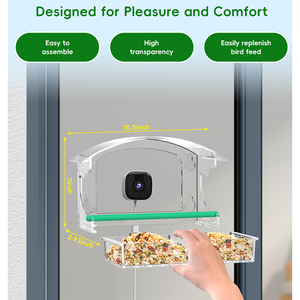 Mangeoire à <span class=keywords><strong>oiseaux</strong></span> <span class=keywords><strong>pour</strong></span> fenêtre, mangeoire à <span class=keywords><strong>oiseaux</strong></span> intelligente - Product Image 4