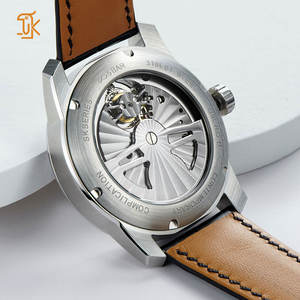 Fabricants de montres tourbillon OEM ODM, logo personnalisé, boîtier en acier inoxydable 316L, montre mécanique automatique squelette pour homme d'affaires - Product Image 2