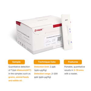 FinderBio CE Sertifikalı OEM Aflatoksin <span class=keywords><strong>Test</strong></span> Kiti, Yağlar ve Kuruyemişlerde Toplam Aflatoksinlerin Yüksek Doğruluklu Tespiti için Şeritli - Product Image 6