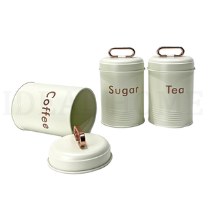 Metallo bianco casa regali da cucina bidone del pane/contenitore biscotto tè zucchero caffè scatola di pane e scatola di contenitori - Product Image 3
