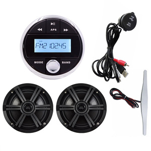 Package Marine Audio <b>Stereo</b> Radio <b>System</b> Package BT with 2*6.5" Marine Speakers Antenna and USB Cable H-837+H-065+H-057+H-071 - Product Image 3