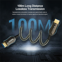 Câble HDMI 2.1 AOC 8K 48 Gbps Fibre optique Alliage de zinc Plaqué or EARC 8K 60Hz 4K 120Hz pour téléviseur Moniteur Projecteur