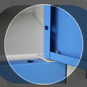 Industrieller Stahlschrank mit 2 Türen, 2 Schließfächern für Umkleidekabine, Metallschrank BHP - Product Image 4
