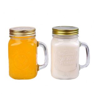 Venta al por Mayor de Tazas y Botellas de Vidrio Ecológicas para Sublimación, con Asa, Tapa, Pajita y Revestimiento Anticorrosión, Estilo Chino Moderno - Product Image 4