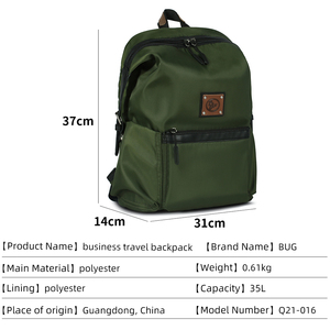 Sac d'école décontracté personnalisé en nylon recyclé imperméable Sac à dos d'école de voyage pour étudiant pour adolescent - Product Image 3