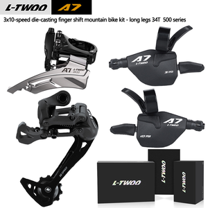 Kit <span class=keywords><strong>de</strong></span> Transmisión para Bicicleta <span class=keywords><strong>de</strong></span> Montaña A7 <span class=keywords><strong>de</strong></span> 30 Velocidades, 3x10 Velocidades, con Palanca <span class=keywords><strong>de</strong></span> Cambios <span class=keywords><strong>de</strong></span> Dedo y Desviadores <span class=keywords><strong>Delantero</strong></span> y Trasero, Serie 500 - Product Image 1
