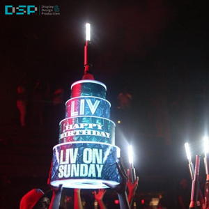 Pantalla de señal de presentador de botella LED personalizada moderna DSP para servicio KTV VIP Cartelera preensamblada independiente ISO9001 - Product Image 2