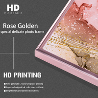Vente en gros de peinture murale personnalisée pour décoration intérieure cadre photo en métal toile cristal peinture en porcelaine