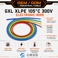 Cable Automotriz 16AWG GXL XLPE Reticulado para Cableado Interno de Automóviles, Cable Automotriz con Aislamiento XLPE para Motocicletas y Autopartes