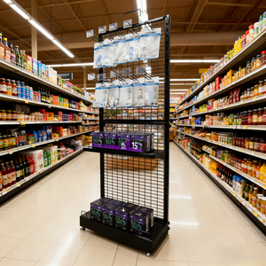 Xách tay bán lẻ <span class=keywords><strong>Rack</strong></span> hiển thị với PEG móc và kim loại kệ đồ dùng nhà bếp đồ nấu nướng Cửa hàng bán lẻ <span class=keywords><strong>Rack</strong></span> hiển thị - Product Image 2