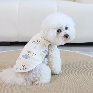 Factory Breathable Anti Static Sleeveless Pet Shirt Pure Cotton Dog Vest Puppy Tank <b>Top</b> For Small Dogs - Product Image 4