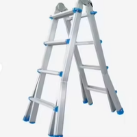 Échelle pliante double face facile à plier, 4, 5, 6 marches, portable, en aluminium, moderne, multifonctionnelle, échelle extensible