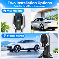 Borne de recharge murale pour VE GB/T 7kW 11kW 22kW RFID Plug & Charge Station de recharge AC pour domicile CE Fournisseur commercial en gros OEM