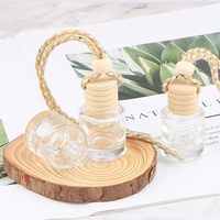 Diffuseur d'air frais pour voiture suspendu, flacons de parfum en verre vides, huile d'aromathérapie, pendentif, flacon écologique, logo personnalisé