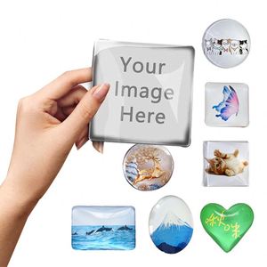 Customized 3D Promotional Gifts Customized Magnet Crystal Refrigerator Magnet Shape Kitchen Decoration Refrigerator - Product Image 1