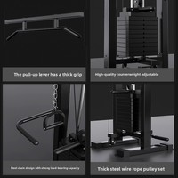 Banc de musculation multifonctionnel avec barre de traction pour salle de sport commerciale, équipement de musculation pour la musculation à domicile, en acier