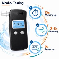 Alcoholímetro Semiconductor, Regalo de Cumpleaños, Detector de Alcohol en el Aliento Confiable para Amigos que Conducen Frequentemente