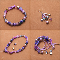 Vente en gros en vrac de 2-8mm de gravier mixte combinaison de cristaux breloque perles de riz en verre pour chapelet bracelet Kit de fabrication de bijoux à bricoler soi-même