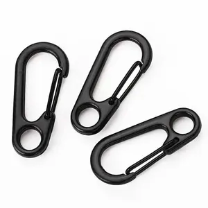 Hoge Kwaliteit Klassieke Eenvoud Gesp Mini Lente Gesp Opknoping Quickdraw Metalen Sleutelhanger Edc Rugzak Sluiting