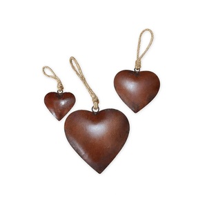<b>Indian</b> Manufacture Metal Heart Wall Hanging Ornaments Gifts Decorative Collectibles set of 3 pieces Available at Good Price - Product Image 1