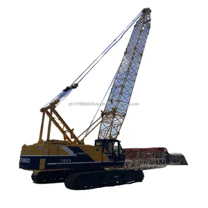 Second hand Kobelco 7055 crawler crane Japan made high quality low price original painting used Kobelco 7055 crawler crane