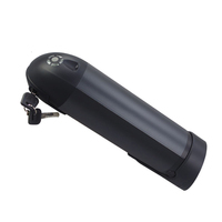 بطارية ليثيوم للدراجات الكهربائية Hi-Power S003-2 على شكل زجاجة ماء، 24 فولت 36 فولت 48 فولت، 10-24.5 أمبير ساعة، مع نظام إدارة البطارية 15 أمبير/20 أمبير/25 أمبير وقفل بمفتاح