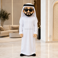 Costume de mascotte de sheikh arabe de dessin animé pour adulte Leehom, sur mesure en mousse EVA, unisexe, pour célébrations culturelles, jours fériés nationaux et défilés