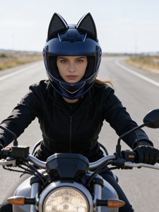 <span class=keywords><strong>Casque</strong></span> de <span class=keywords><strong>moto</strong></span> en ABS respirant à visage ouvert, nouveau, en gros, avec fermeture rapide, design mignon avec oreilles de <span class=keywords><strong>chat</strong></span> pour femmes, de haute qualité - Product Image 4