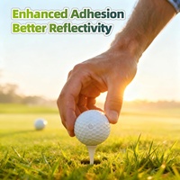 Autocollants réfléchissants à points - Pack de 308 pour une meilleure détection par les caméras haute vitesse et les simulateurs, accessoires de marquage pour balles de golf