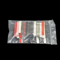 Kits de composants électroniques, kit d'assortiment de résistances à film métallique, diodes LED, condensateurs électrolytiques, ensemble de condensateurs céramiques, pack de transistors, DIY