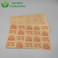 Maßgefertigtes Öl- und Feuchtigkeitsbeständiges PE-beschichtetes Waben-Deli-Pergamentpapier Lebensmittelechtes Sandwich-Burger-Schawarma-Snack-Verpackungspapier
