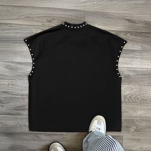 Camiseta sin Mangas Personalizada para Hombre, 100% Algodón Ecológico, Estilo Urbano Informal, Chaleco de Punto y Camiseta - Product Image 3