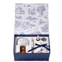 Diffuseur d'huiles essentielles d'aromathérapie avec bâtonnets d'encens de style chinois - Cadeau idéal pour anniversaires et fêtes, pour une ambiance fraîche