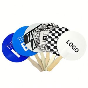 Promotion Paper Handheld Fan Outdoor Advertising Custom Portable Hand Fans With Logo - Product Image 1