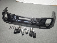 Kit de cuerpo de fibra de carbono estilo LD para BMW X6 G06 labio delantero difusor trasero falda lateral Spoiler Hood
