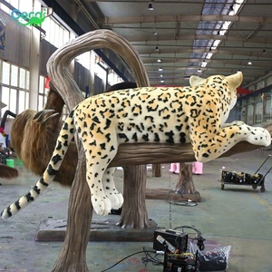 GECAI Modèles de simulation animatroniques grandeur nature de léopard, animaux animatroniques pour zoo, modèle de <span class=keywords><strong>jaguar</strong></span> - Product Image 3