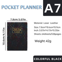 Carnet scolaire en cuir PU A5 A6 A7 avec impression de logo personnalisé 2026 pour étudiants, carnets, agendas, journaux