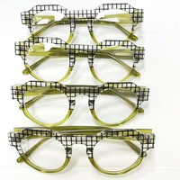 Montures de lunettes en acétate épaisses, montures optiques colorées, montures en acétate de haute qualité, bon marché, assortiment aléatoire pour hommes et femmes