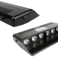 Luces de Emergencia para Auto S1, Rojas y Azules, 12V LED, Luces Estroboscópicas de Advertencia para Parabrisas, 16 Patrones de Destello, Lámparas de Señalización Estroboscópicas para Tablero de Auto