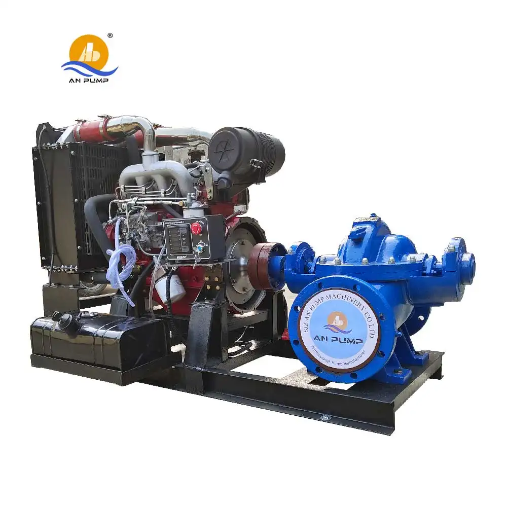 Dieselmotor QS Split Behuizing/case Dubbele Zuig Irrigatie Waterpomp