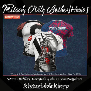 T-shirt de compression en maille pour homme, manches courtes, imprimé, respirant, Jiu Jitsu BJJ, protection solaire, cyclisme, surf, boxe - Product Image 3