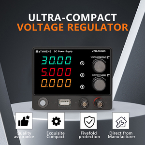 Alimentation électrique 220V, entrée variable 30V 5A, modèle de laboratoire réglable ETOMMENS-305MS, affichage LED à 4 chiffres, 18W, USB rapide - Product Image 2