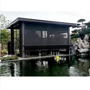 Store banne électrique extérieur pour villa et cour, avec protection UV et contrôle intelligent, installation minimaliste - Product Image 1